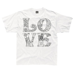 floral love age 1-2 colour in t-shirt  (SALE ITEM)