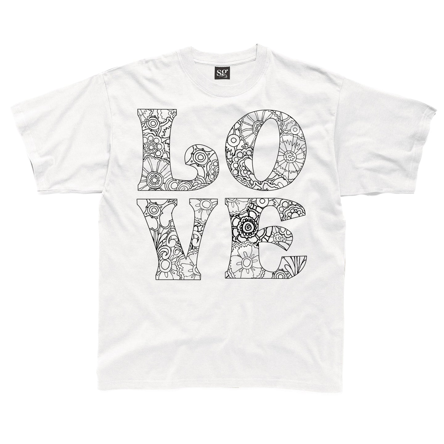 floral love age 1-2 colour in t-shirt  (SALE ITEM)