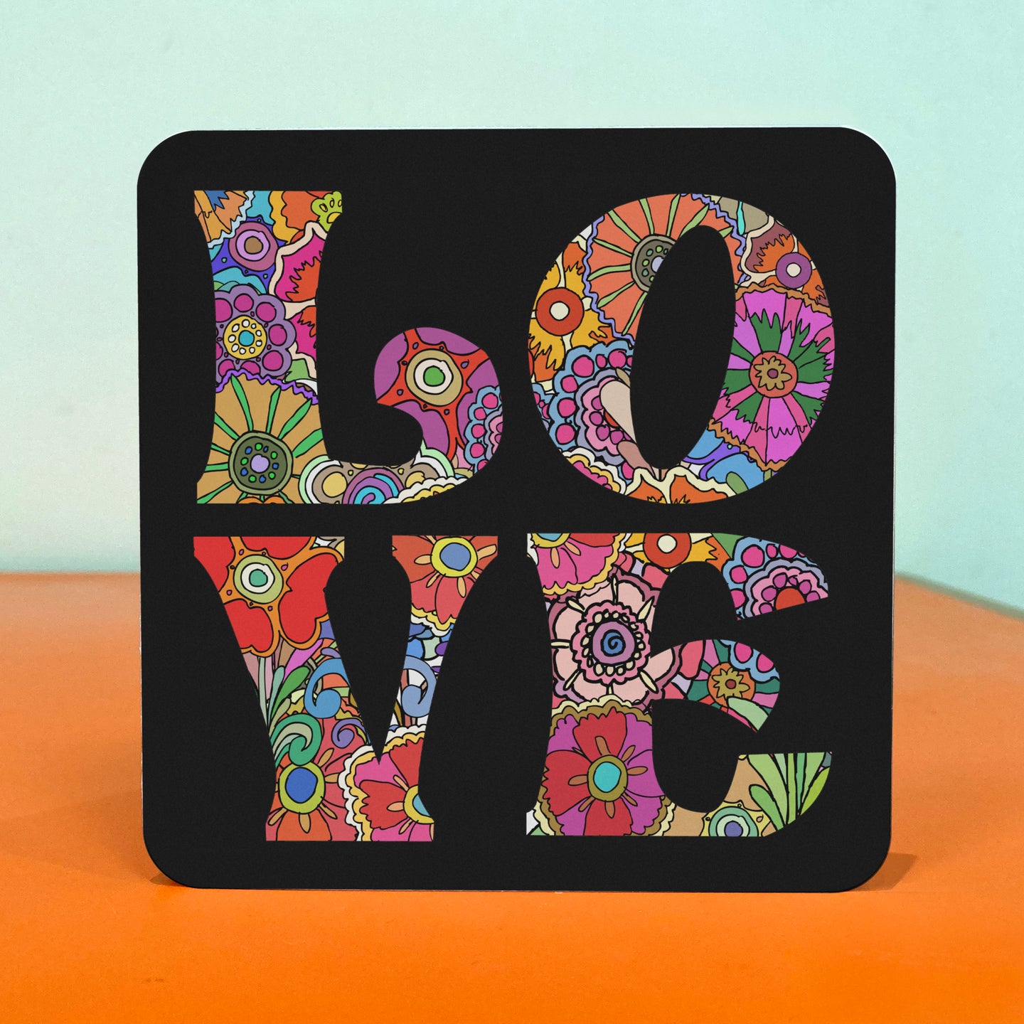 Floral LOVE Greetings Card