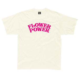 Flower Power text kids t-shirt