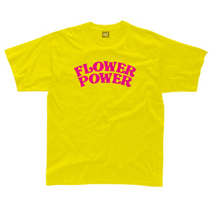 Flower Power text kids t-shirt