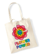 Load image into Gallery viewer, Flower Power Tote Bag