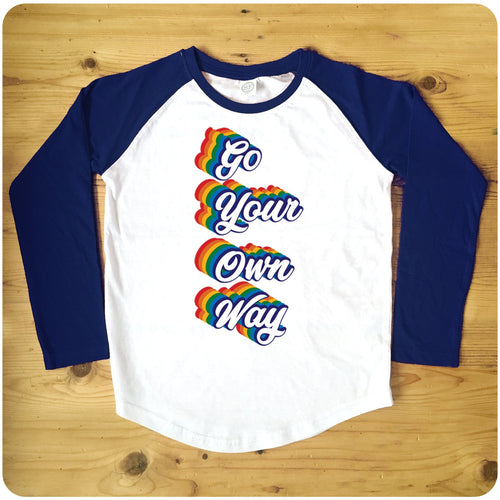 Go Your Own Way Raglan Baseball Women's T-Shirt