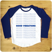 Load image into Gallery viewer, Good Vibrations Raglan Baseball Men&#39;s T-Shirt