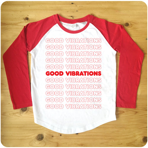 Good Vibrations Raglan Baseball Men's T-Shirt