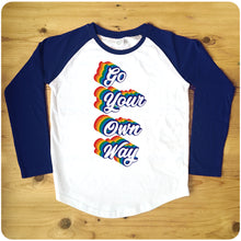 Load image into Gallery viewer, Go Your Own Way Raglan Baseball Men&#39;s T-Shirt