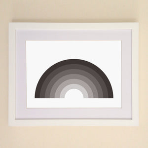 Greyscale Rainbow A4, A3 or 50cm x 70cm print