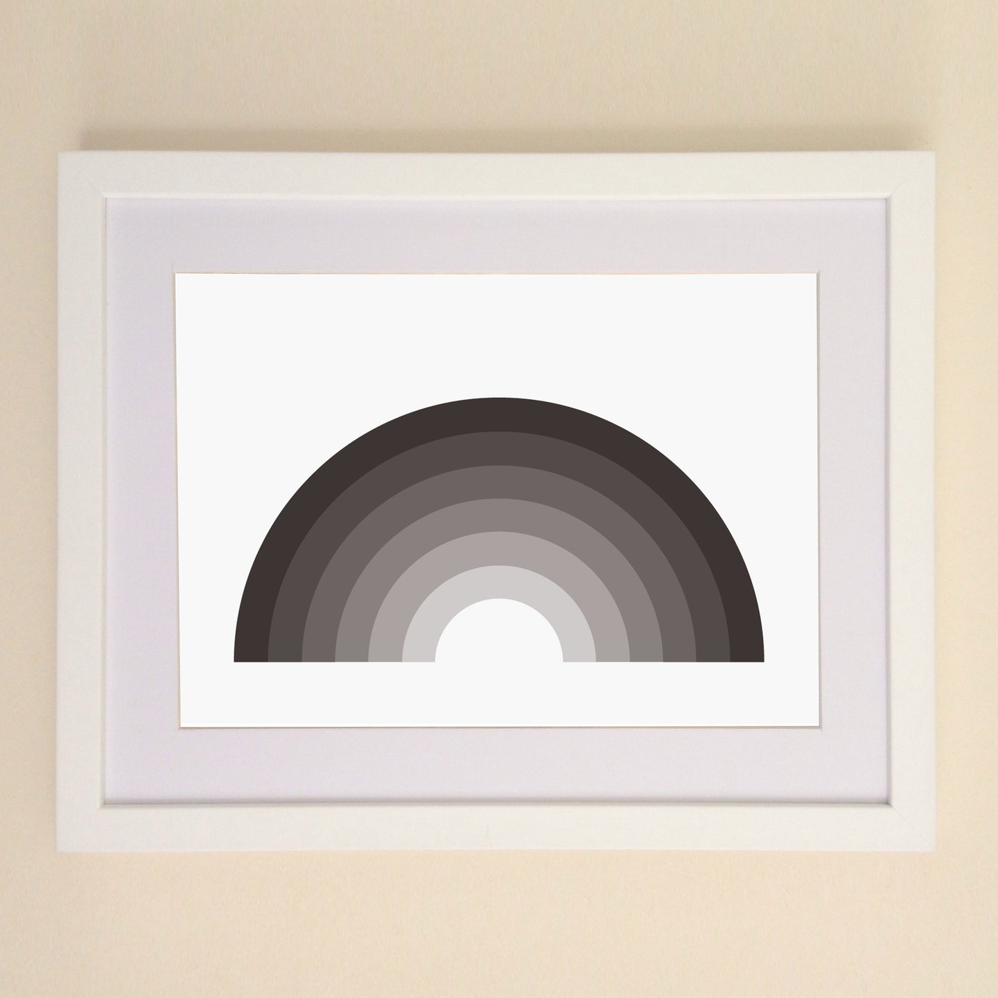 Greyscale Rainbow A4, A3 or 50cm x 70cm print