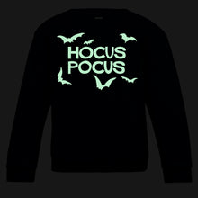 Load image into Gallery viewer, Hocus Pocus Glow In The Dark Navy Kids Sweatshirt