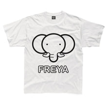 Load image into Gallery viewer, Personalised Colour-In Elephant T-Shirt (fabric pens optional)