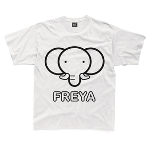 Personalised Colour-In Elephant T-Shirt (fabric pens optional)