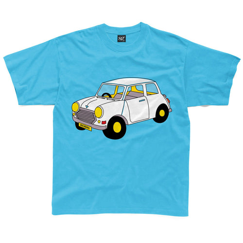 Retro Car With Personalised Number Plate Kids T-Shirt