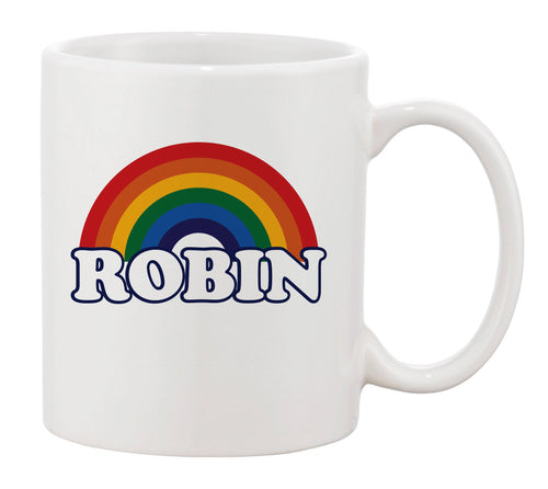 Personalised Ceramic Retro Rainbow Mug