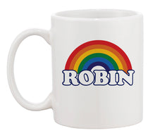 Load image into Gallery viewer, Personalised Ceramic Retro Rainbow Mug