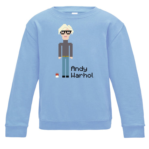 Pixelated Warhol Kids Sweatshirt