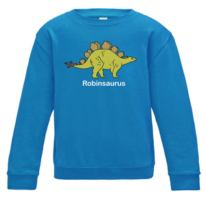 Stegosaurus Personalised Kids Sweatshirt