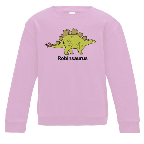 Stegosaurus Personalised Kids Sweatshirt