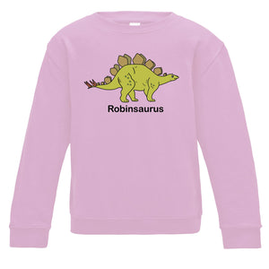 Stegosaurus Personalised Kids Sweatshirt