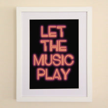 Load image into Gallery viewer, Let The Music Play A4, A3 or 50cm x 70cm print