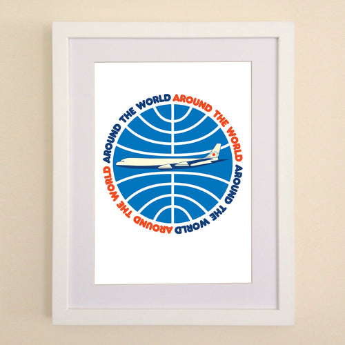 Around The World A4, A3 or 50cm x 70cm print