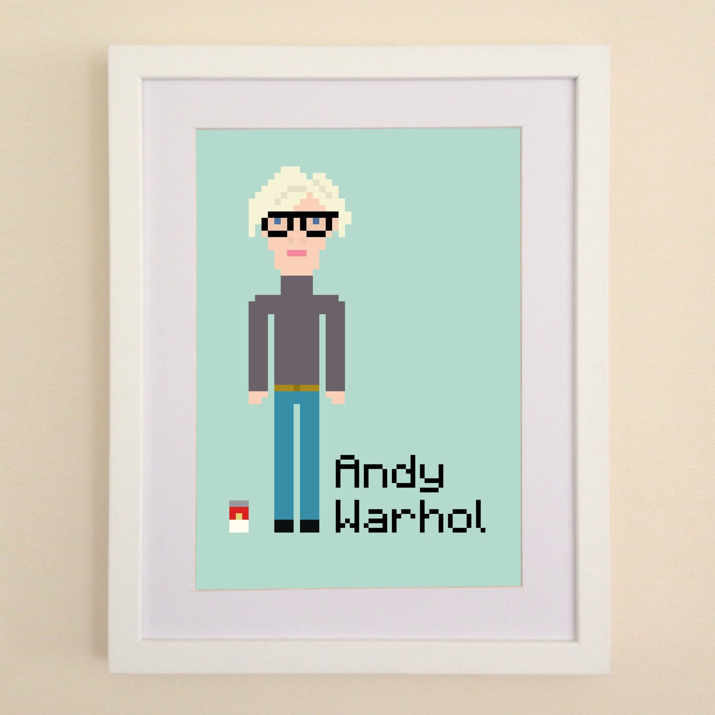 Pixelated Warhol A4, A3 or 50cm x 70cm print