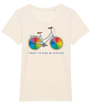 Load image into Gallery viewer, I Want To Ride My Bicycle Women&#39;s T-Shirt