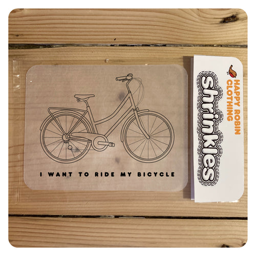 I Want To Ride My Bicycle shrinkle