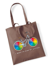 Load image into Gallery viewer, I Want To Ride My Bicycle Tote Bag