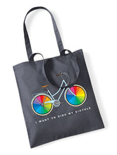 Load image into Gallery viewer, I Want To Ride My Bicycle Tote Bag