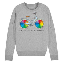 Load image into Gallery viewer, I Want To Ride My Bicycle Women&#39;s Sweatshirt