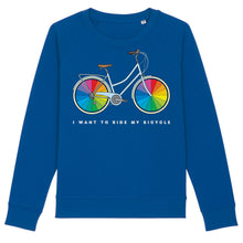 Load image into Gallery viewer, I Want To Ride My Bicycle Women&#39;s Sweatshirt