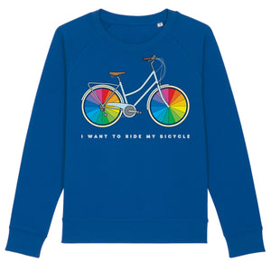 I Want To Ride My Bicycle Women's Sweatshirt