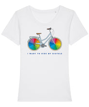 Load image into Gallery viewer, I Want To Ride My Bicycle Women&#39;s T-Shirt