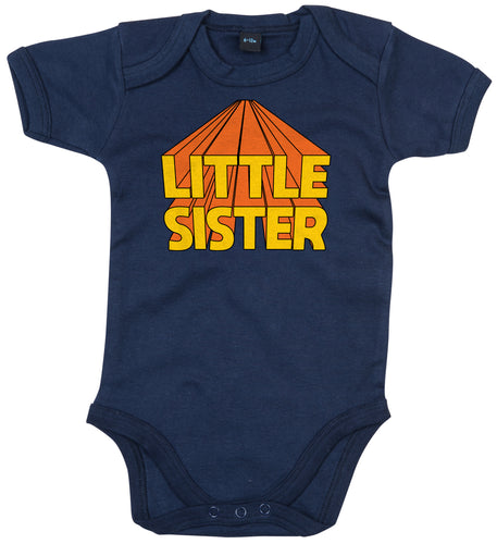Little Sister Navy Babygrow / Bodysuit