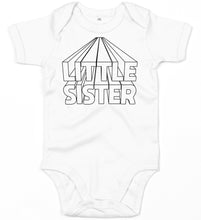Load image into Gallery viewer, Little Sister White Colour-In Babygrow / Bodysuit (fabric pens optional)