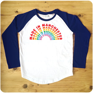 Made in Manchester Raglan Baseball Men's T-Shirt