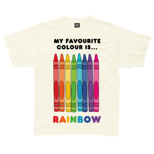 Rainbow Crayons Favourite Colour is Rainbow Kids T-Shirt