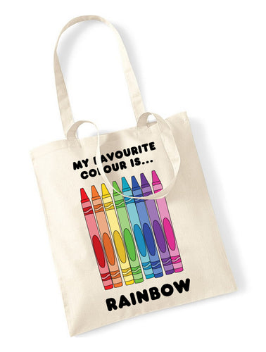 My Favourite Colour Is Rainbow Sand Tote Bag