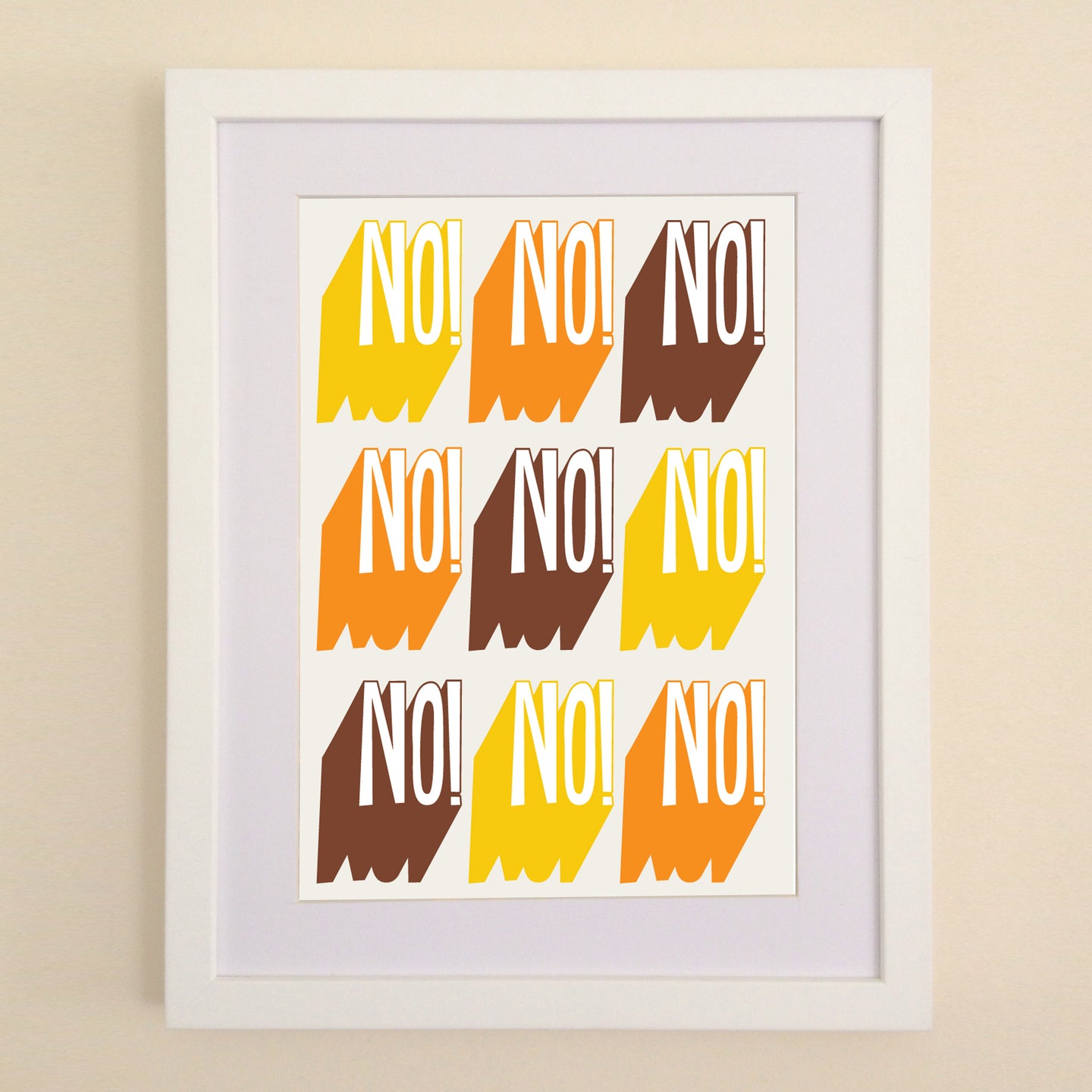 No! No! No! A4, A3 or 50cm x 70cm print