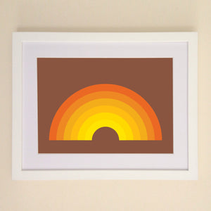 Orange Rainbow A4, A3 or 50cm x 70cm print