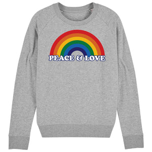 Peace & Love Rainbow Women's Sweatshirt