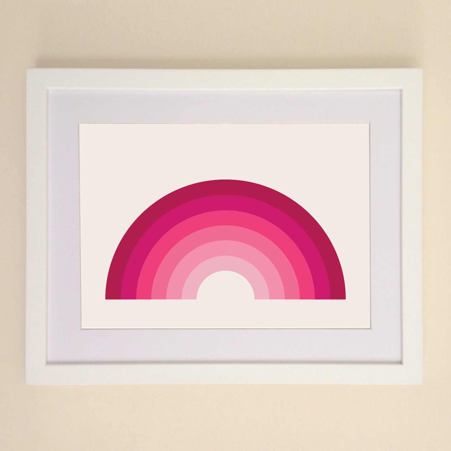 Pink Rainbow A4, A3 or 50cm x 70cm print