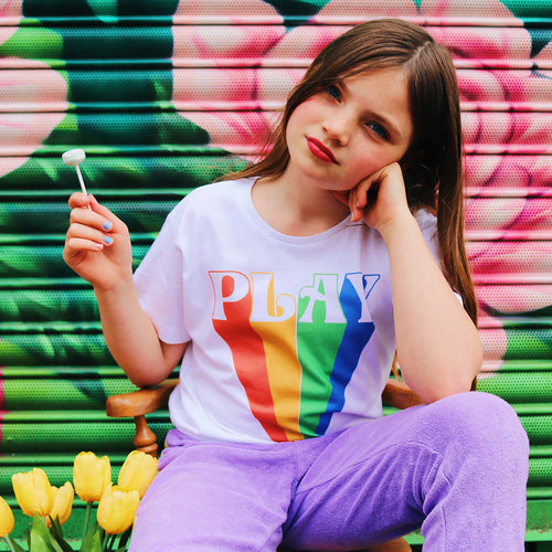 PLAY white Kids T-Shirt