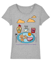Load image into Gallery viewer, Starfish &amp; Coffee Women&#39;s T-Shirt available in grey or raspberry