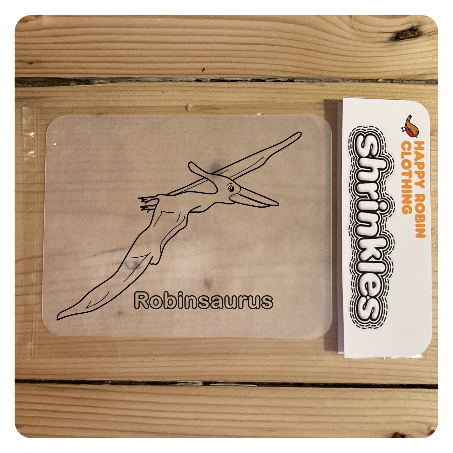 Personalised Pterodactyl shrinkle