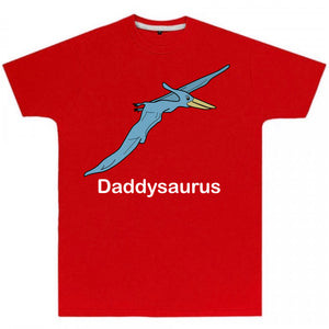 Personalised Pterodactyl Men's T-Shirt available in red, turquoise, royal blue, and green