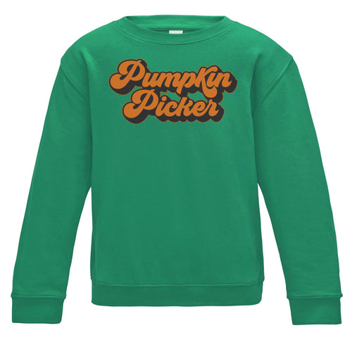 Pumpkin Picker Kids Sweatshirt
