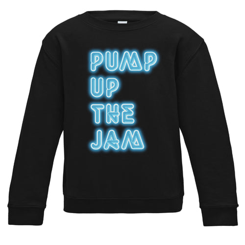 Pump Up The Jam Black Kids Sweatshirt