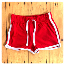 Load image into Gallery viewer, Retro Track Shorts (available in red or blue)
