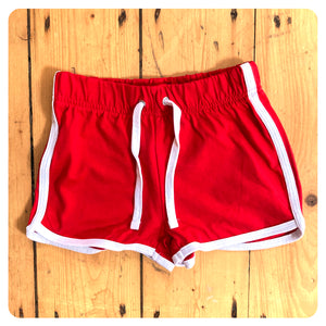 Retro Track Shorts (available in blue or red)